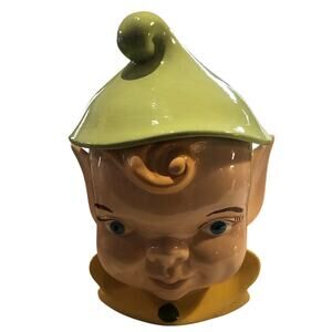 Vintage MCM Pixie Cookie Jar Holland Mold. Vintage Rare HTF